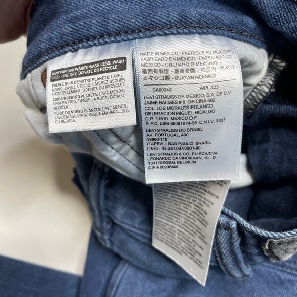 Levi’s 501XX Jeans Button Fly Size 38 100% Cotton Blue Faded Denim Straight Leg - Picture 7 of 11